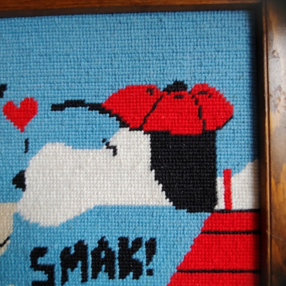 Set 3- Vintage Needlepoint Snoopy Charlie Brown F - Picture 6 of 14